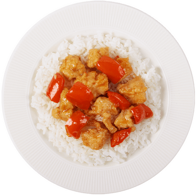 Рис басмати Простая Еда с курицей в кисло-сладком соусе, 250г