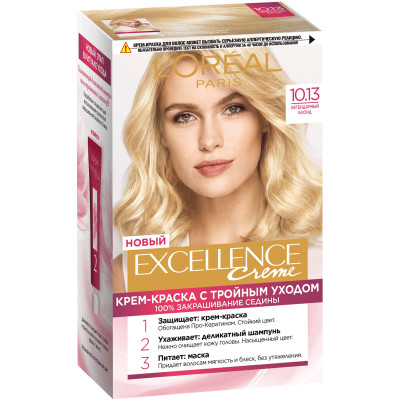 Крем-краска для волос L'Oreal Paris Excellence Creme легендарный блонд 10.13