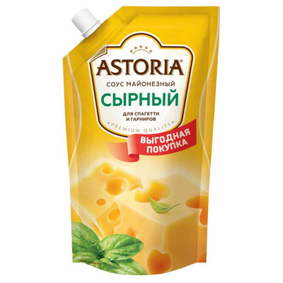 Соус майонезный Astoria сырный 42%, 384г