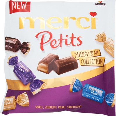 Набор конфет Merci Petits молочный крем, 125г
