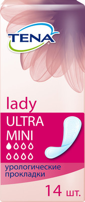 Прокладки урологические Tena Lady ultra mini ультратонкие, 14шт