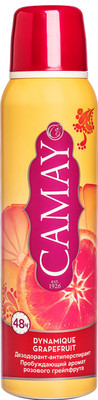 Антиперспирант-дезодорант Camay Dynamique Grapefruit спрей, 150мл