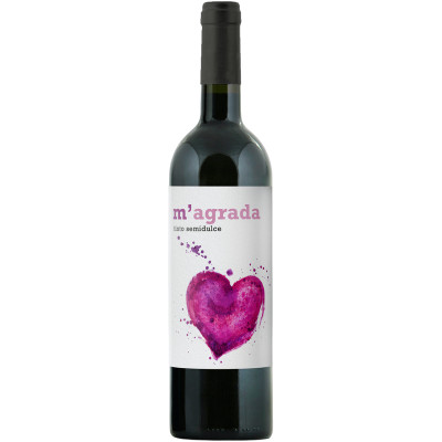 Вино M'Agrada ординарное красное полусладкое, 750мл