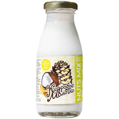Напиток SAVA Кедровое Молочко с кокосом и кешью на основе кедрового ореха безалкогольный, 200мл
