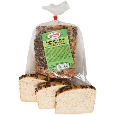 Хлеб Нижегородский Хлеб Отрубной тостовый в нарезке, 350г
