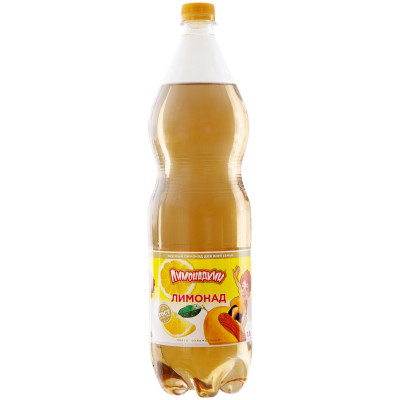 Напиток безалкогольный Лимонадкин Лимонад среднегазированный, 1.5л