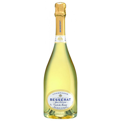 Вино игристое Cuvee des Moines Бессера де Бельфон белое сухое 12.5% в подарочной упаковке, 750мл