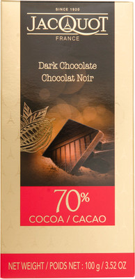 Шоколад горький Jacquot 70%, 100г