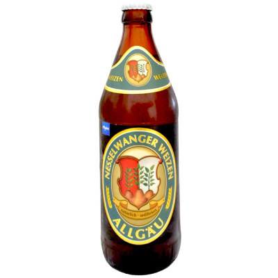 Пиво Nesseelwanger Weizen пастеризованное светлое пшеничное нефильтрованное осветленное, 500мл