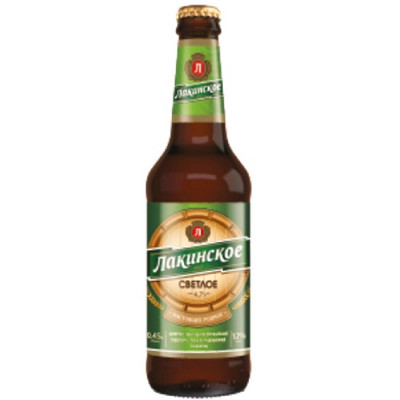Пиво Лакинское светлое 4.7%, 500мл