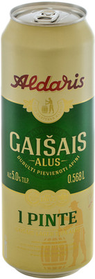 Пиво Aldaris Гайсайс светлое 5%, 568мл