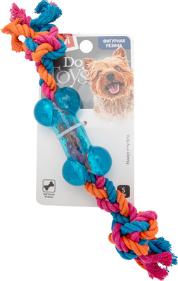 Игрушка для собак GiGwi Резиновая косточка на веревке