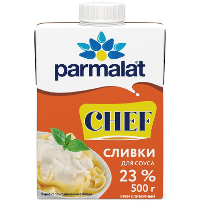 Сливки Parmalat стерилизованные 23%, 500мл