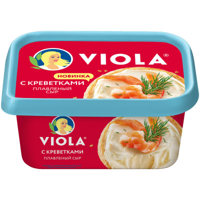 Сыр Viola Виола плавленый с креветками 35%, 400г