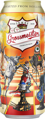 Пиво Grossmeister светлое фильтрованное 4.8%, 500мл