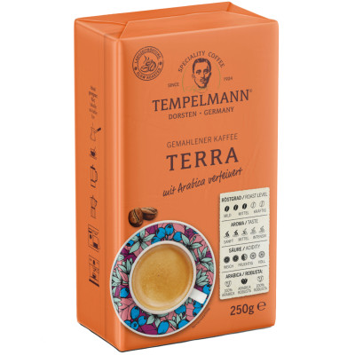 Кофе Tempelmann Terra жареный молотый, 250г