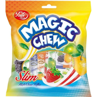 Конфеты Tuti Magic Chew жевательные с фруктовым вкусом, 200г