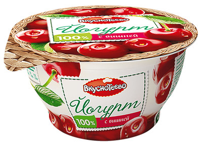 Йогурт Вкуснотеево с вишней 3.5%, 140г