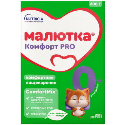 Молочная смесь Малютка Комфорт PRO с рождения, 600 г