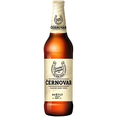 Пиво Cernovar классическое светлое фильтрованное 4.9%, 500мл