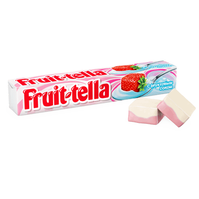 Конфеты Fruittella жевательные со вкусом клубничного йогурта, 41г
