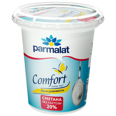 Сметана Parmalat Comfort безлактозная 20%, 300г