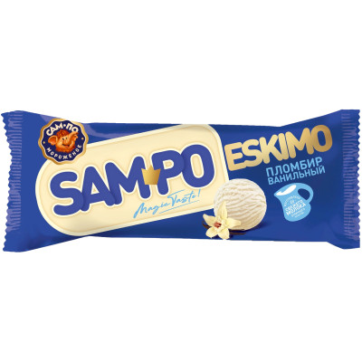 Мороженое Сам-По Eskimo пломбир ванильный 15%, 70г