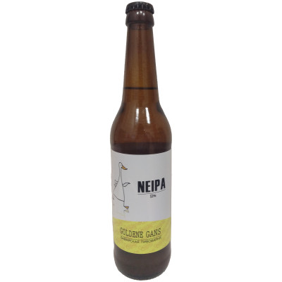 Пиво Goldene Gans Нейпа светлое нефильтрованное 4.5%, 500мл