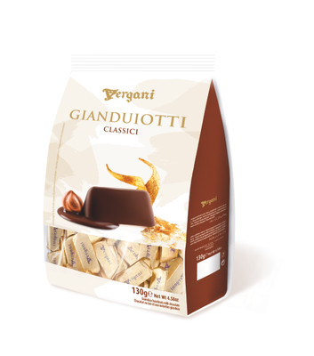 Конфеты Vergani из молочного шоколада с лесным орехом, 130г