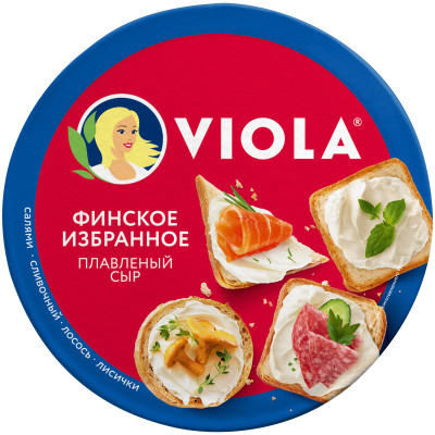 Сыр плавленый Viola Финское избранное ассорти 45%, 130г