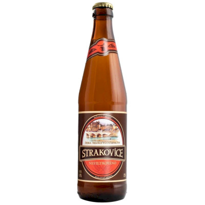 Пиво Strakovice светлое пастеризованное неосветленное 4.7%, 450мл