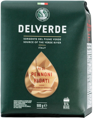 Макароны Delverde Pennoni Rigati №31 из твёрдых сортов пшеницы, 500г