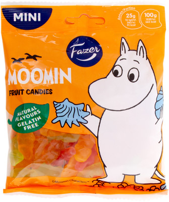 Мармелад Fazer Moomin жевательный фрукты, 80г