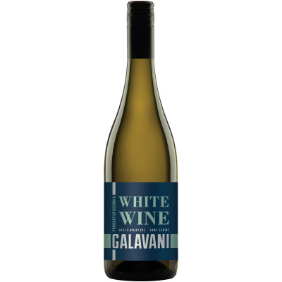 Вино Galavani сортовое ординарное белое сухое 13%, 750мл
