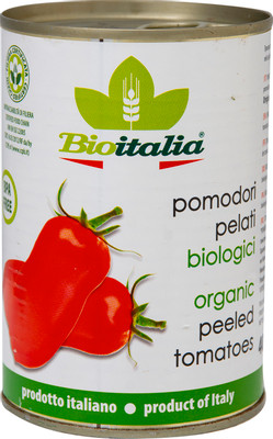 Томаты Bioitalia очищенные-резаные в томатном соке, 400г