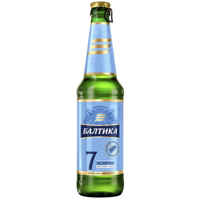 Пиво Балтика №7 Экспортное 5.4%, 470мл