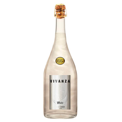 Винный напиток газированный Vivanza White сладкий 8%, 750мл
