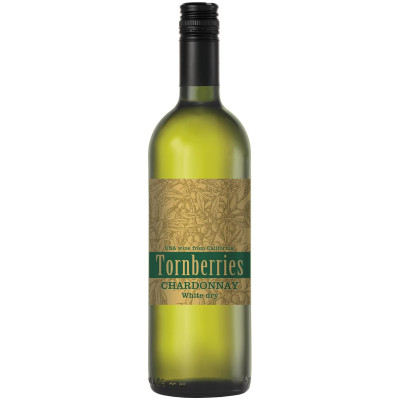 Вино Tornberries Шардоне белое сухое 13%, 750мл