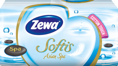 Платки носовые бумажные Zewa Softis 4 слоя, 9x10шт