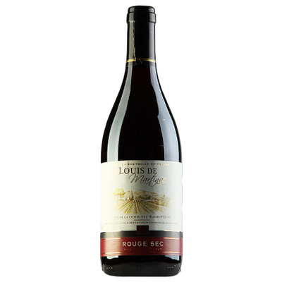 Вино Louis De Martynak столовое красное полусладкое 9-15%, 750мл
