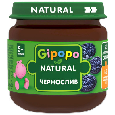 Пюре фруктовое Gipopo Чернослив, 80г