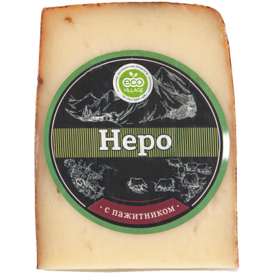 Сыр полутвёрдый Eco Village Неро с пажитником 45%