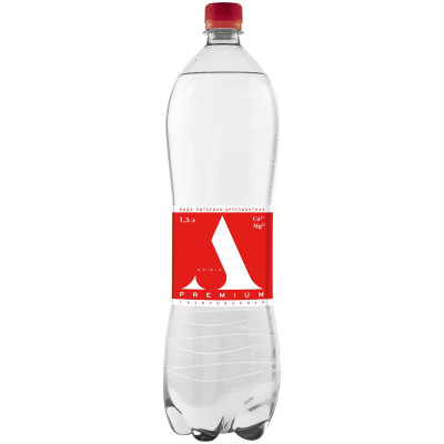 Вода Аксинья A-Premium питьевая артезианская газированная, 1.5л