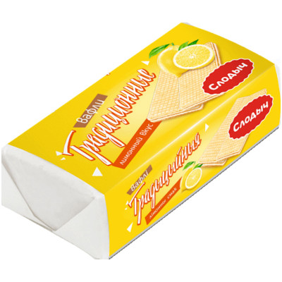 Вафли Слодыч Традиционные с лимонным вкусом, 100г