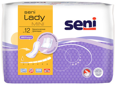 Прокладки урологические Seni Lady mini, 12шт