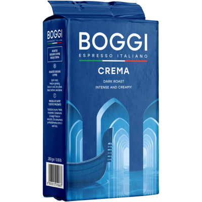 Кофе Boggi Крема молотый тёмнообжаренный, 250г