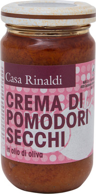 Соус Casa Rinaldi Крем-паста из вяленых помидоров в оливковом масле, 180мл