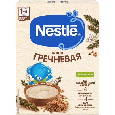 Каша Nestlé безмолочная гречневая для начала прикорма, 200г