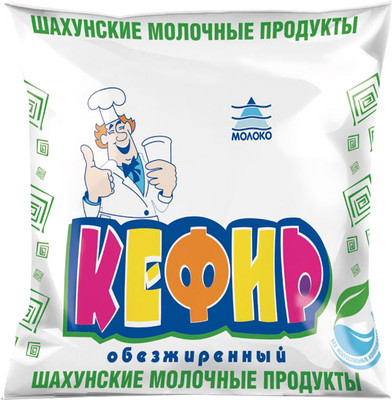 Кефир Шахунские Молочные Продукты Шахунья 0%, 450мл