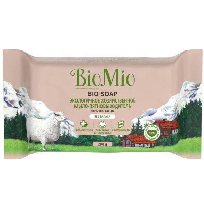 Мыло хозяйственное Biomio без запаха, 200г